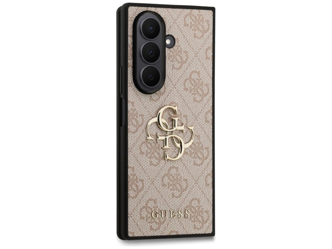 Capa Guess com logo 4G grande e logo cl�ssico para Samsung Galaxy Z Fold7 - Rosa