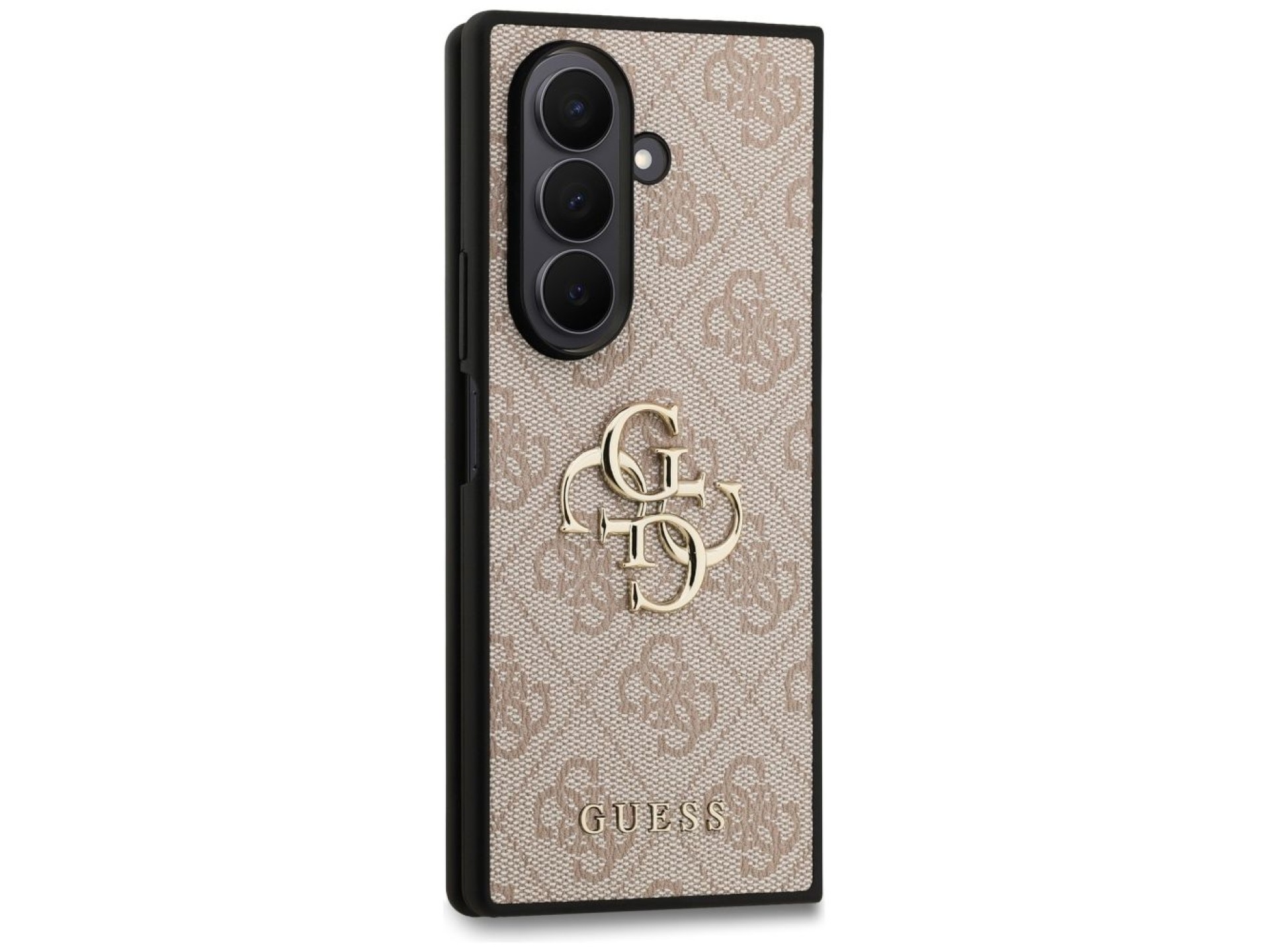 Capa Guess com logo 4G grande e logo clássico para Samsung Galaxy Z Fold7 - Rosa