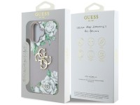Guess Grained Roses Big 4G Logo iPhone 16 Case - Purple Guess Grained Roses Big 4G Logo iPhone 16 Case - Purple