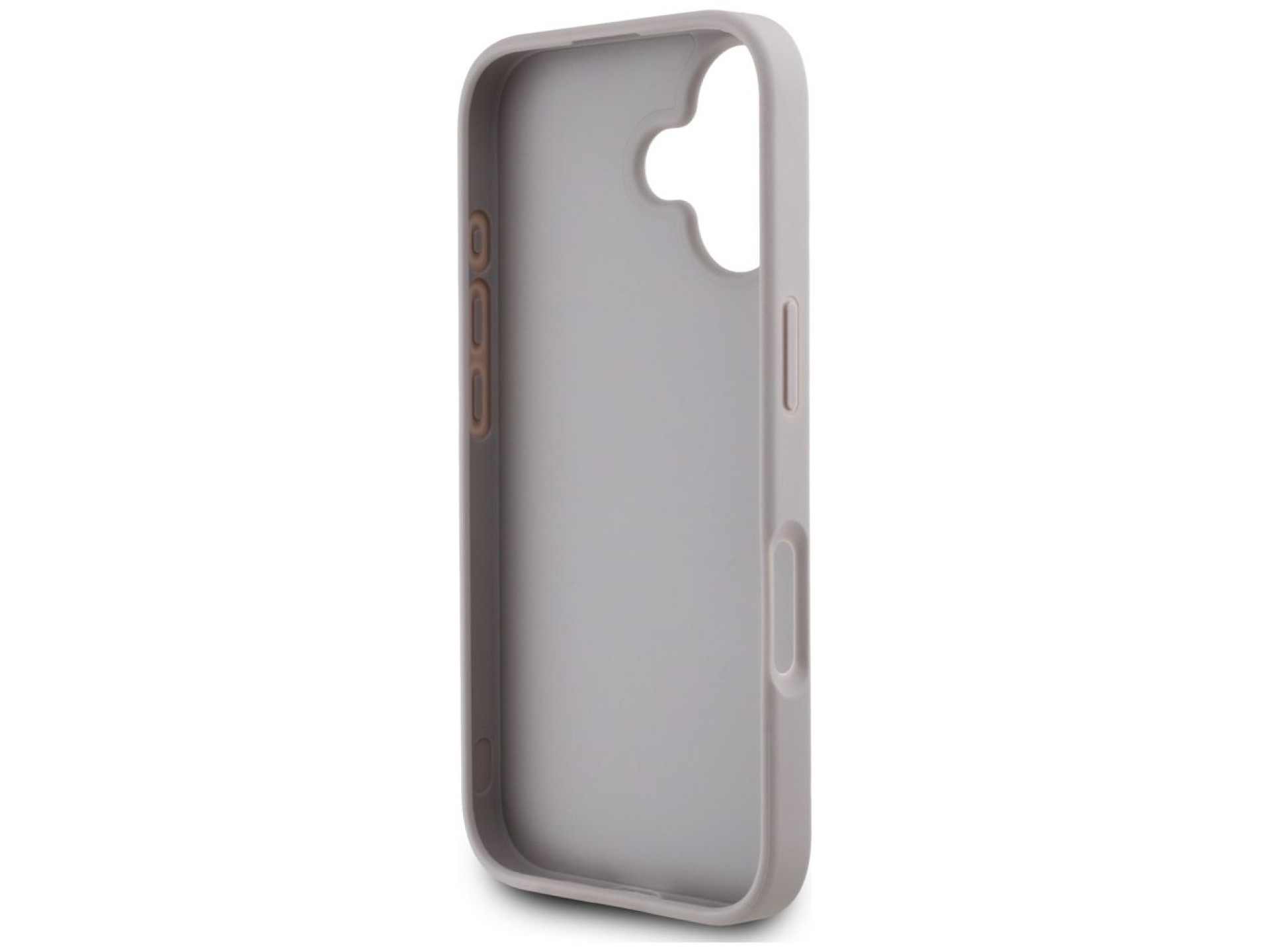 Guess Grained Roses Big 4G Logo iPhone 16 Case - Purple