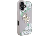 Guess Grained Roses Big 4G Logo iPhone 16 Case - Purple Guess Grained Roses Big 4G Logo iPhone 16 Case - Purple