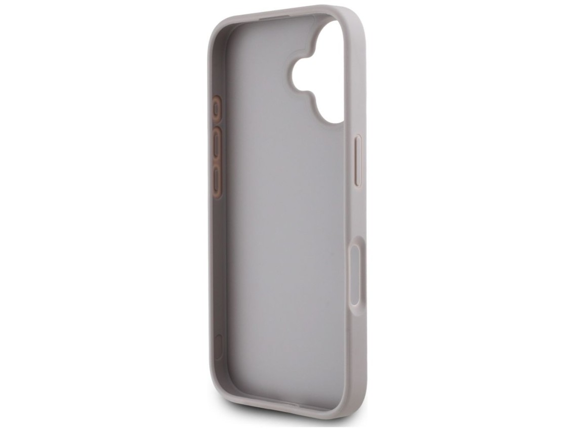 Guess Grained Roses Big 4G Logo iPhone 16 Case - Purple