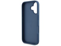 Guess Grained Roses Big 4G logo case for iPhone 16 - blue Guess Grained Roses Big 4G logo case for iPhone 16 - blue