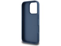 Guess Grained Roses Big 4G logo case for iPhone 16 Pro Max - blue Guess Grained Roses Big 4G logo case for iPhone 16 Pro Max - blue