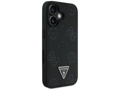 Funda Guess MagSafe con logotipo de triángulo de peonía estampado en caliente y textura granulada pa Funda Guess MagSafe con logotipo de triángulo de peonía estampado en caliente y textura granulada pa