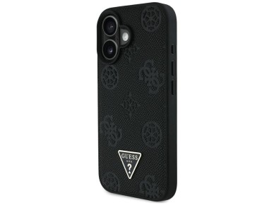 Funda Guess MagSafe con logotipo de triángulo de peonía estampado en caliente y textura granulada pa Funda Guess MagSafe con logotipo de triángulo de peonía estampado en caliente y textura granulada pa