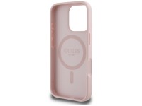 Funda Guess MagSafe para iPhone 16 Pro con logo de peonía y estampado en caliente - Rosa Funda Guess MagSafe para iPhone 16 Pro con logo de peonía y estampado en caliente - Rosa