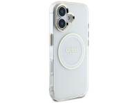 Guess IML Metal Colored Circle Classic Logo MagSafe case for iPhone 16 - white Guess IML Metal Colored Circle Classic Logo MagSafe case for iPhone 16 - white