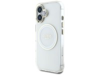 Guess IML Metal Colored Circle Classic Logo MagSafe case for iPhone 16 - white Guess IML Metal Colored Circle Classic Logo MagSafe case for iPhone 16 - white