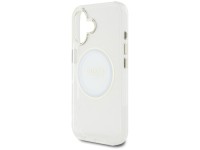 Guess IML Metal Colored Circle Classic Logo MagSafe case for iPhone 16 - white Guess IML Metal Colored Circle Classic Logo MagSafe case for iPhone 16 - white