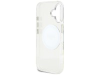 Guess IML Metal Colored Circle Classic Logo MagSafe case for iPhone 16 - white Guess IML Metal Colored Circle Classic Logo MagSafe case for iPhone 16 - white