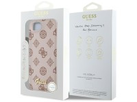 Funda Guess Peony Script Logo MagSafe para iPhone 16e - Marrón Funda Guess Peony Script Logo MagSafe para iPhone 16e - Marrón