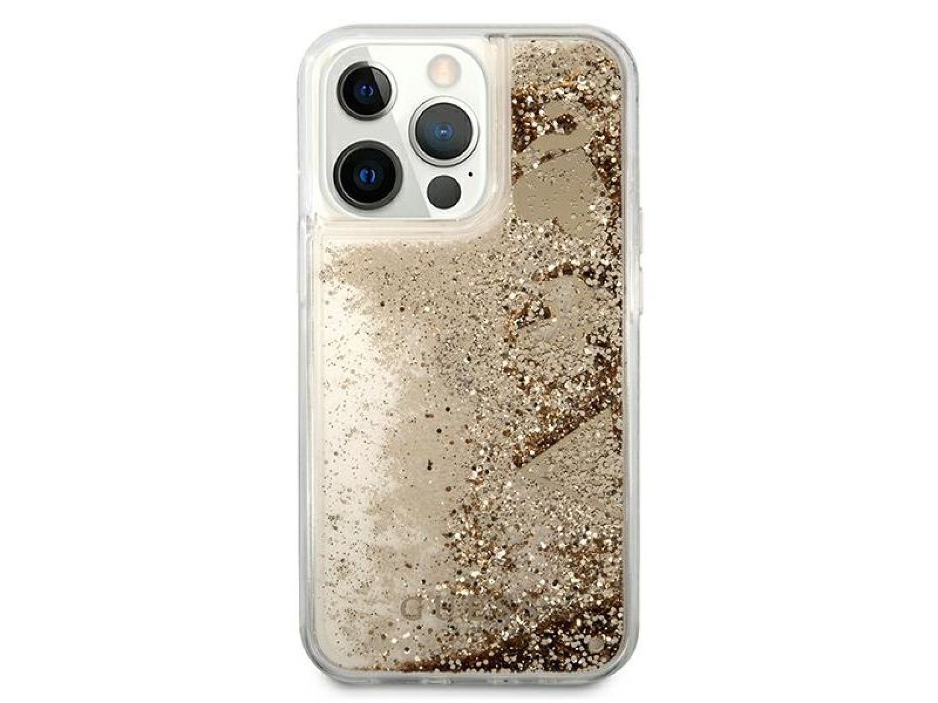 Guess Glitter Charms iPhone 13 Pro Case - Gold