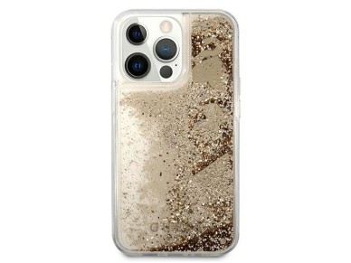 Guess Glitter Charms iPhone 13 Pro Case - Gold Guess Glitter Charms iPhone 13 Pro Case - Gold