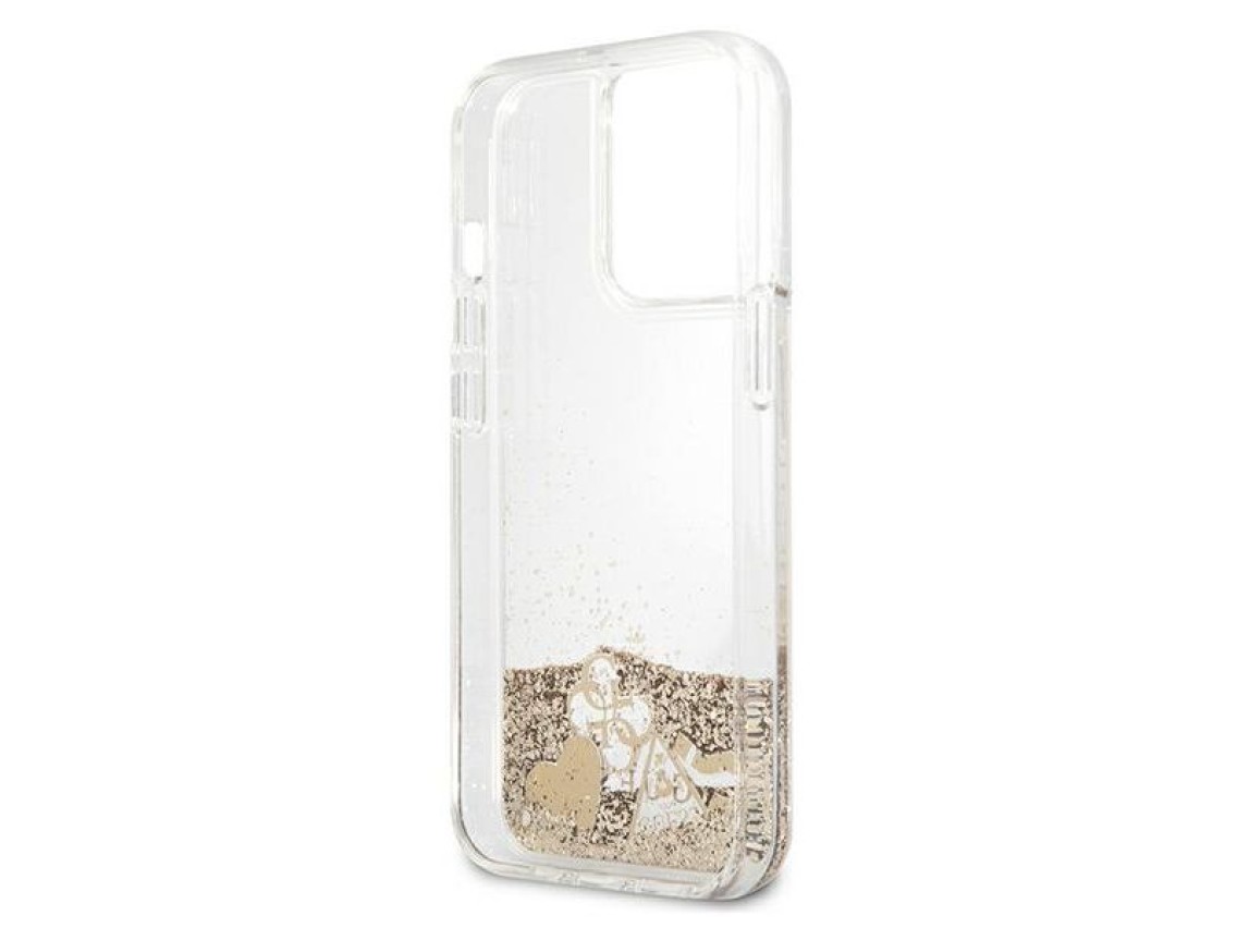 Guess Glitter Charms iPhone 13 Pro Case - Gold