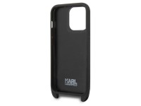 Karl Lagerfeld KLHCP14LSTMMK iPhone 14 Pro 6.1" estuche r�gido negro/negro Placa con logotipo Monogr