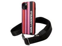 Karl Lagerfeld KLHCP14SSTSTP iPhone 14 6.1 "carcasa rígida rosa / correa de rayas rosas" Karl Lagerfeld KLHCP14SSTSTP iPhone 14 6.1 "carcasa rígida rosa / correa de rayas rosas"