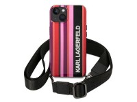 Karl Lagerfeld KLHCP14SSTSTP iPhone 14 6.1 "carcasa rígida rosa / correa de rayas rosas" Karl Lagerfeld KLHCP14SSTSTP iPhone 14 6.1 "carcasa rígida rosa / correa de rayas rosas"
