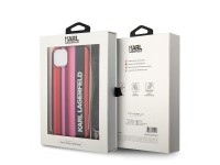 Karl Lagerfeld KLHCP14SSTSTP iPhone 14 6.1 "carcasa rígida rosa / correa de rayas rosas" Karl Lagerfeld KLHCP14SSTSTP iPhone 14 6.1 "carcasa rígida rosa / correa de rayas rosas"