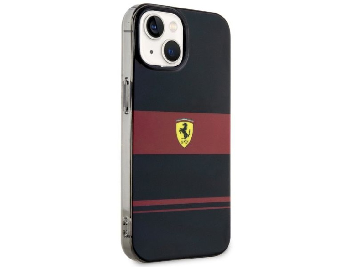 Ferrari FEHMP14SUCOK iPhone 14 6.1" capa rígida preta/preta IMD Combi Magsafe
