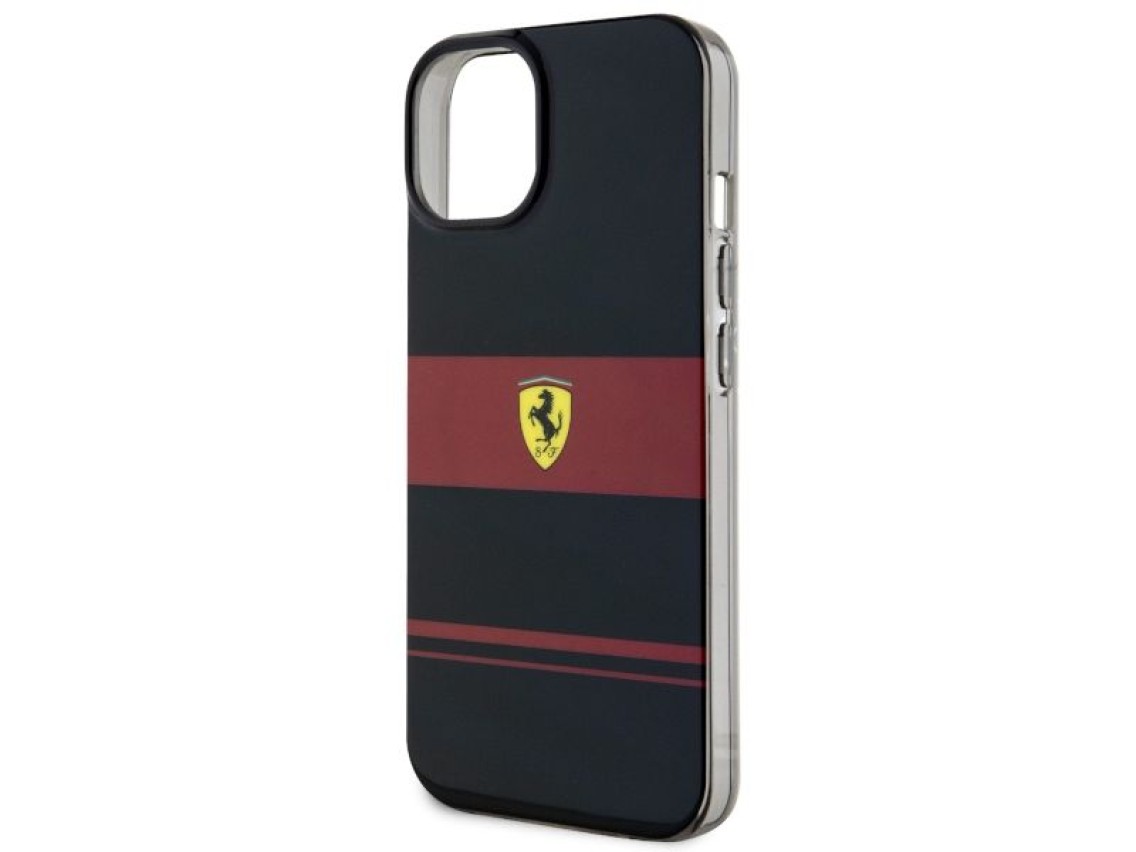 Ferrari FEHMP14SUCOK iPhone 14 6.1" capa rígida preta/preta IMD Combi Magsafe