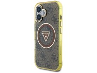 Capa Guess IML Metal Glitter 4G Circle Triangle MagSafe para iPhone 16 - Marrom Capa Guess IML Metal Glitter 4G Circle Triangle MagSafe para iPhone 16 - Marrom