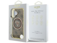 Capa Guess IML Metal Glitter 4G Circle Triangle MagSafe para iPhone 16 - Marrom Capa Guess IML Metal Glitter 4G Circle Triangle MagSafe para iPhone 16 - Marrom