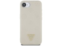 Guess Grained Hot Stamp Peony Triangle Logo MagSafe case for iPhone 16e - beige Guess Grained Hot Stamp Peony Triangle Logo MagSafe case for iPhone 16e - beige