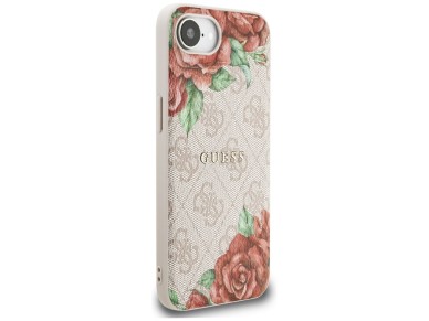 Funda Guess 4G con estampado floral y MagSafe para iPhone 16e - Rosa Funda Guess 4G con estampado floral y MagSafe para iPhone 16e - Rosa
