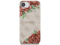 Capa Guess 4G com estampa de flores e MagSafe para iPhone 16e - Rosa Capa Guess 4G com estampa de flores e MagSafe para iPhone 16e - Rosa