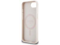 Capa Guess 4G com estampa de flores e MagSafe para iPhone 16e - Rosa Capa Guess 4G com estampa de flores e MagSafe para iPhone 16e - Rosa
