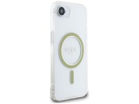 Capa Guess IML Glitter Circle MagSafe para iPhone 16e - Transparente Capa Guess IML Glitter Circle MagSafe para iPhone 16e - Transparente