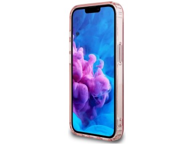 Guess IML Glitter Circle MagSafe case for iPhone 16e - pink Guess IML Glitter Circle MagSafe case for iPhone 16e - pink