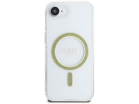 Capa Guess IML Glitter Circle MagSafe para iPhone 16e - Transparente Capa Guess IML Glitter Circle MagSafe para iPhone 16e - Transparente