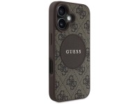 Guess 4G Circle Classic Logo MagSafe case for iPhone 16 - brown Guess 4G Circle Classic Logo MagSafe case for iPhone 16 - brown