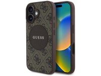 Guess 4G Circle Classic Logo MagSafe case for iPhone 16 - brown Guess 4G Circle Classic Logo MagSafe case for iPhone 16 - brown
