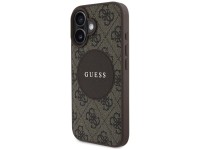 Guess 4G Circle Classic Logo MagSafe case for iPhone 16 - brown Guess 4G Circle Classic Logo MagSafe case for iPhone 16 - brown