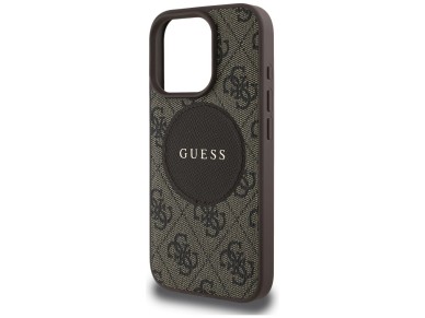 Capa Guess 4G Circle Classic Logo MagSafe para iPhone 16 Pro Max - marrom Capa Guess 4G Circle Classic Logo MagSafe para iPhone 16 Pro Max - marrom