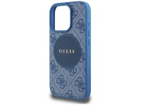 Capa Guess 4G Circle Classic Logo MagSafe para iPhone 16 Pro Max - azul Capa Guess 4G Circle Classic Logo MagSafe para iPhone 16 Pro Max - azul