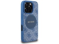 Funda Guess 4G Circle Classic Logo MagSafe para iPhone 16 Pro - azul