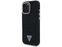 Guess Denim Triangle Logo MagSafe case for iPhone 16 Pro - black