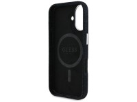 Capa MagSafe Guess Denim Triangle Logo para iPhone 16 - preta