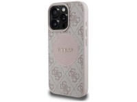 Guess 4G Circle Classic Logo MagSafe iPhone 16 Pro Case - Pink