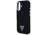 Capa MagSafe Guess Denim Triangle Logo para iPhone 16 - preta