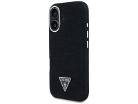 Capa MagSafe Guess Denim Triangle Logo para iPhone 16 - preta