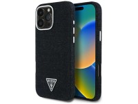 Capa Guess Denim Triangle Logo MagSafe para iPhone 16 Pro Max - Preta Capa Guess Denim Triangle Logo MagSafe para iPhone 16 Pro Max - Preta