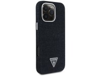 Capa Guess Denim Triangle Logo MagSafe para iPhone 16 Pro Max - Preta Capa Guess Denim Triangle Logo MagSafe para iPhone 16 Pro Max - Preta