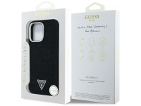 Capa Guess Denim Triangle Logo MagSafe para iPhone 16 Pro Max - Preta Capa Guess Denim Triangle Logo MagSafe para iPhone 16 Pro Max - Preta