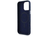 Capa Guess Denim Triangle Logo MagSafe para iPhone 16 Pro - Azul Capa Guess Denim Triangle Logo MagSafe para iPhone 16 Pro - Azul