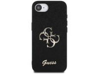 Guess Fixed Glitter Big 4G case for iPhone 16e - black Guess Fixed Glitter Big 4G case for iPhone 16e - black
